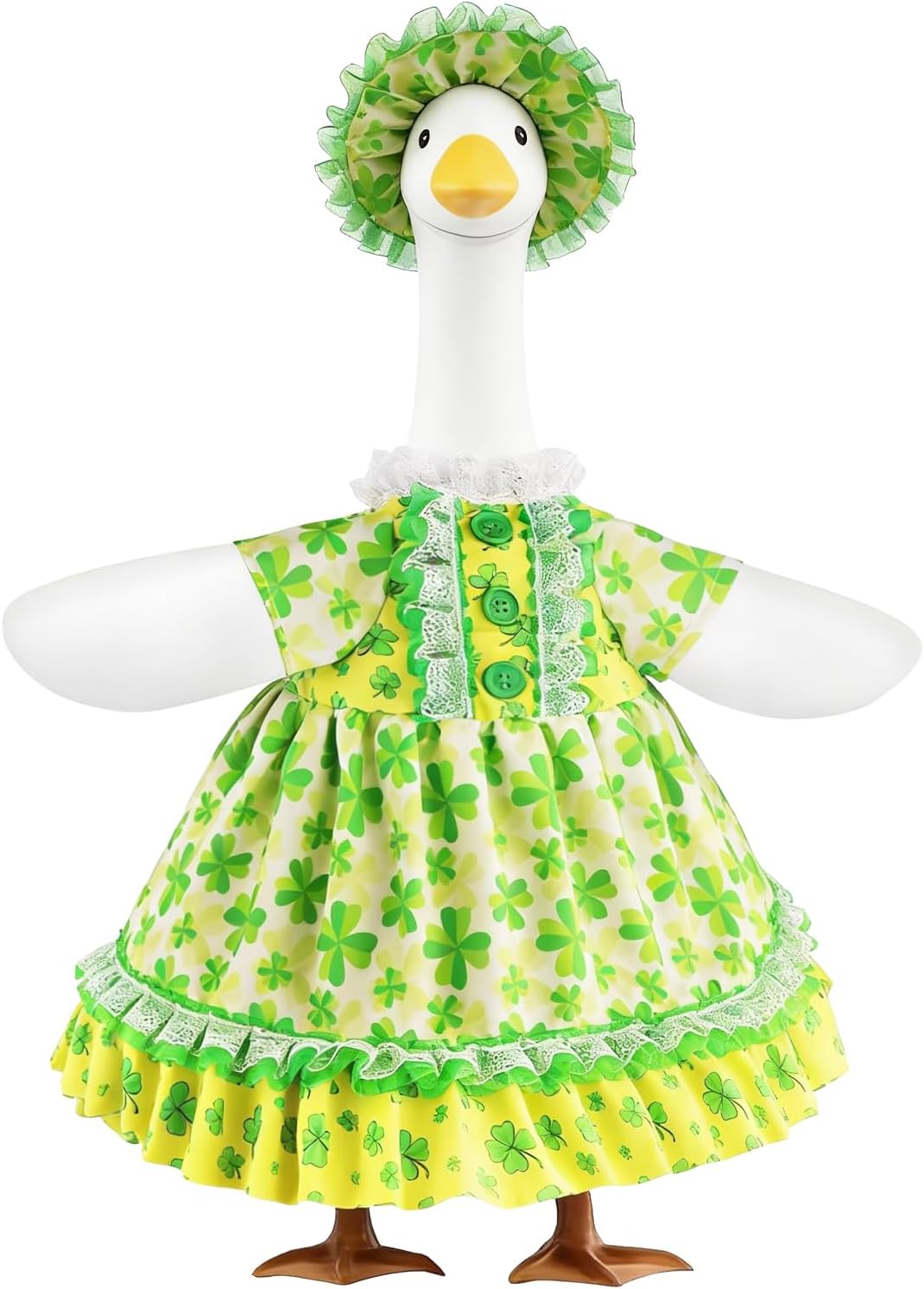 Erythem Porch Goose Outfits, Holiday Goose Clothes Accessories for 23" Plastic & Cement Geese for Garden Yard Holiday Decor