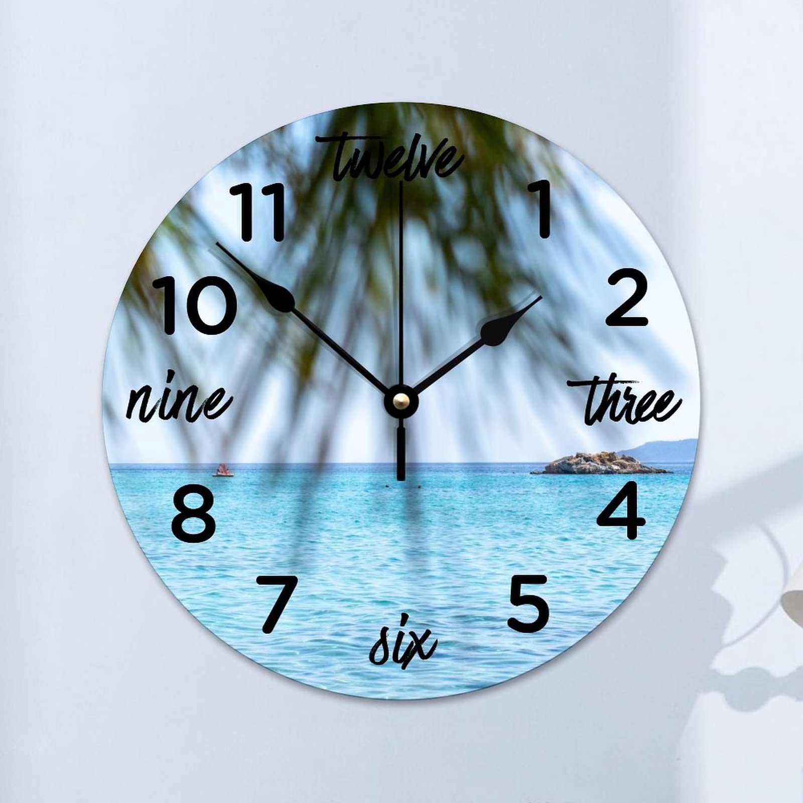 Horloge murale silencieuse haut de gamme sans tic-tac mécanisme de précision