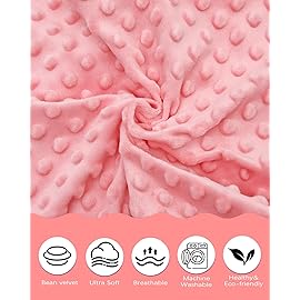 ALVABABY Toddler Pillowcase Kids Pillow Cover Bean Velvet Soft Warm 2 Pack Fit 13x 18 or 12x16 Envelope for Girl Boy Sleepy Travel Pink 2TPD01A
