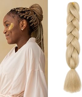 braids, hair extensions, synthetic hair, 1pcs, 100g, 24 inch ombre afro braids boxing crochet braids (natural