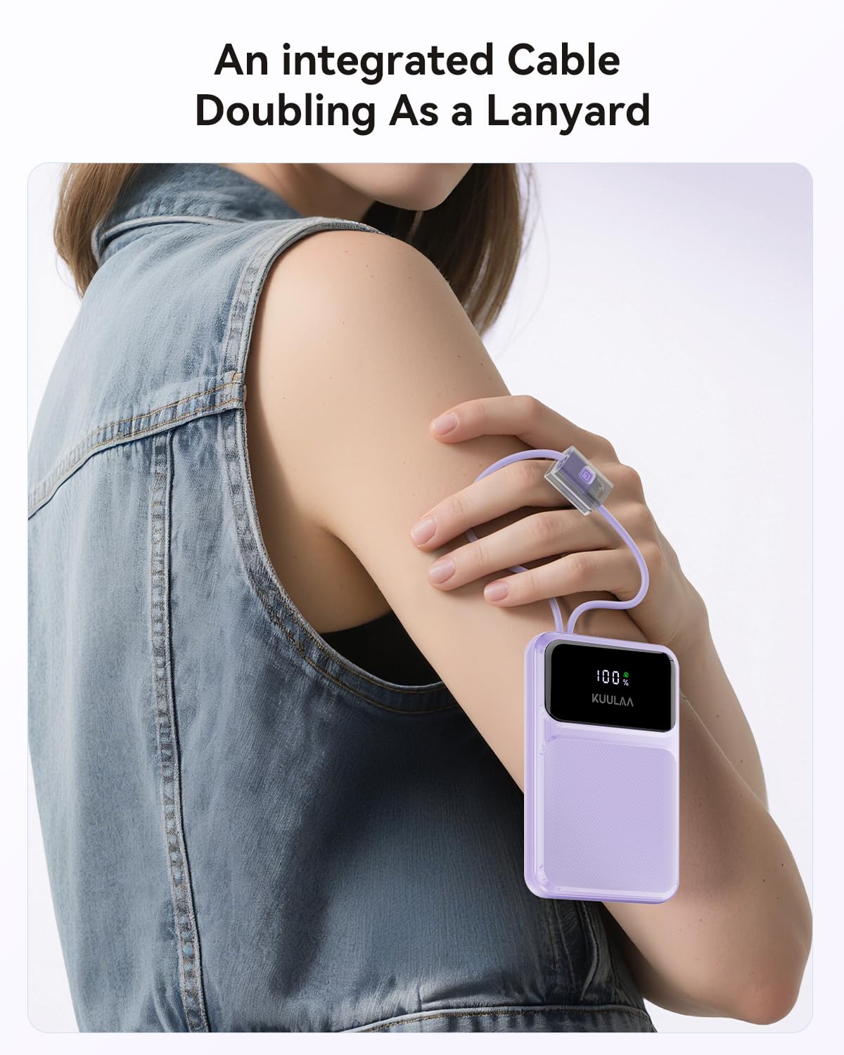 Kuulaa Power Bank 10000mAh 22,5W PD3.0 QC4.0 Ricarica Rapida USB C Input & Output Caricatore Portatile Powerbank con LCD Display Digitale per iPhone, Samsung, Huawei, Switch, ecc