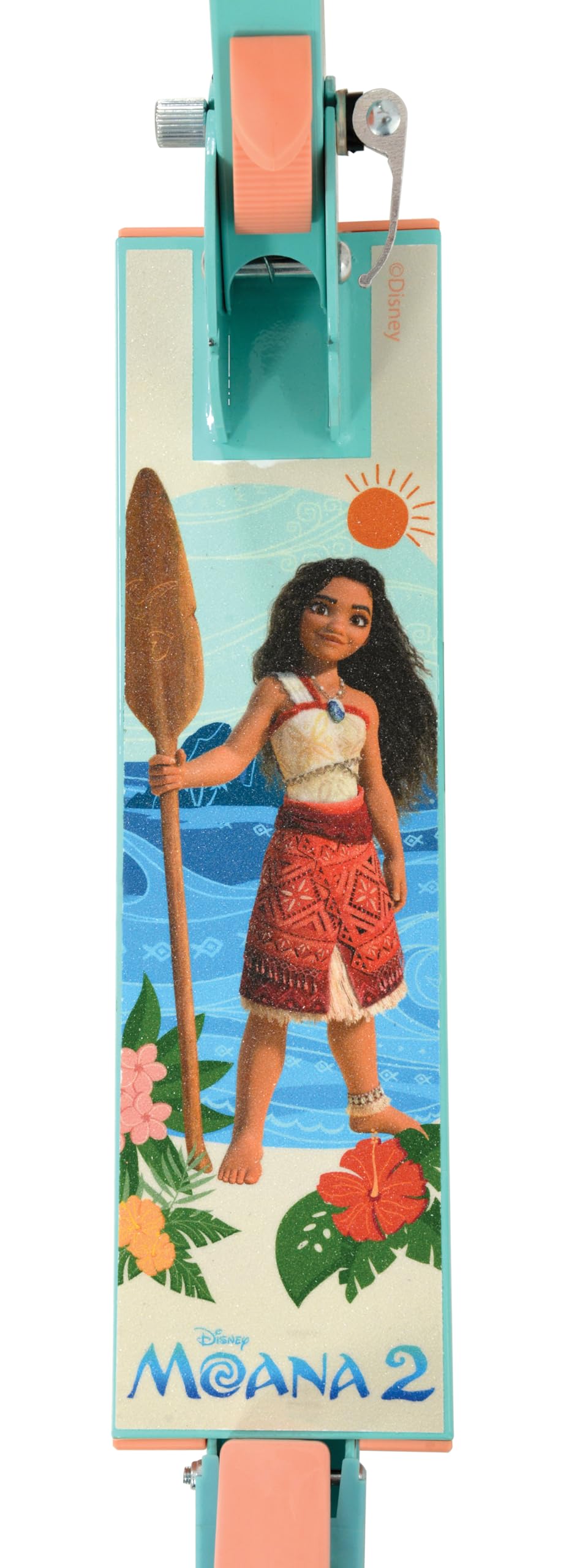 Trottinette Pliable Moana 2 – Roues Lumineuses, Guidon Réglable 3 Hauteurs – 58x30x80 Cm – Dès 5 Ans – Officiel Disney