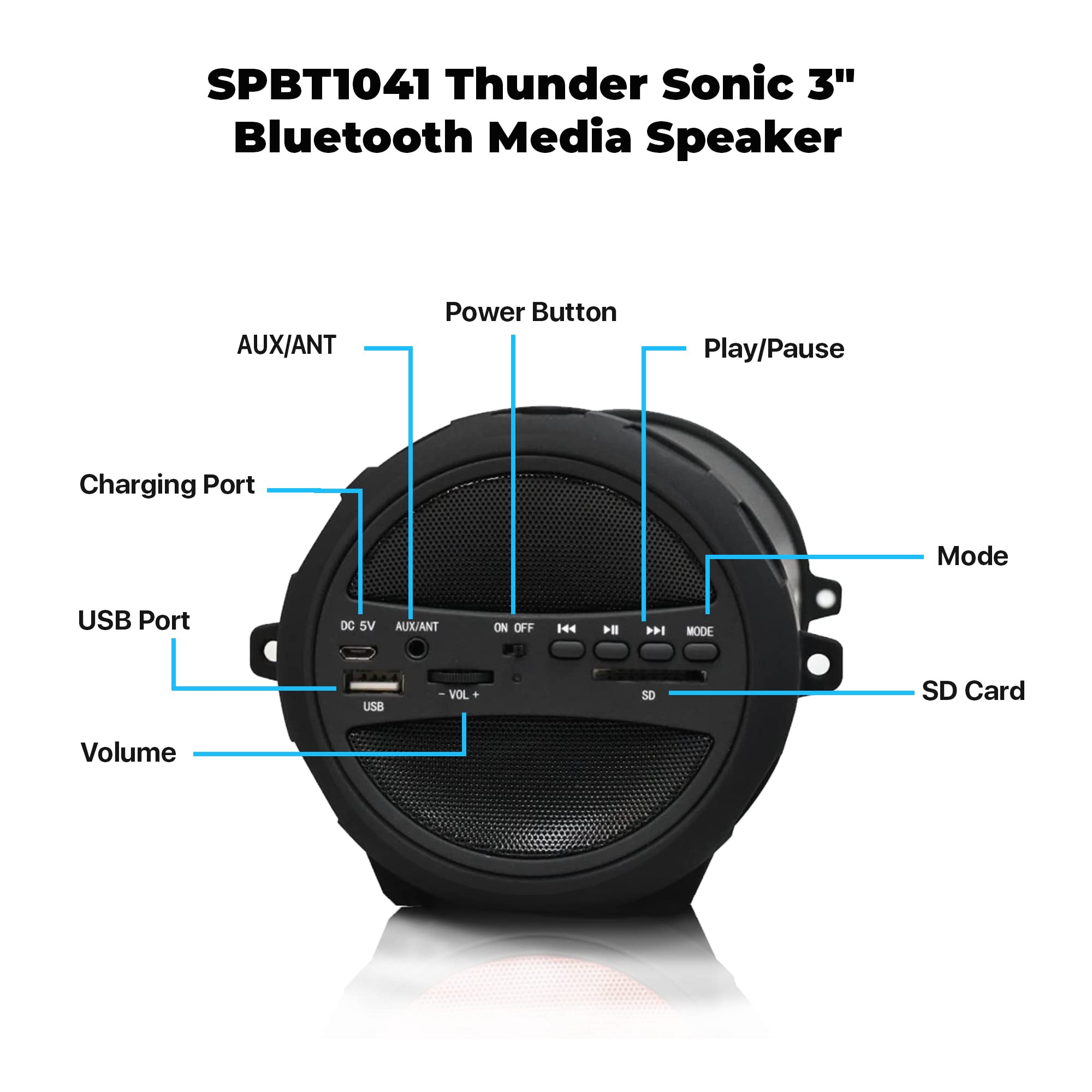 Buy Axess Speakers Bluetooth Wireless Portable — at Home, Car Speakers