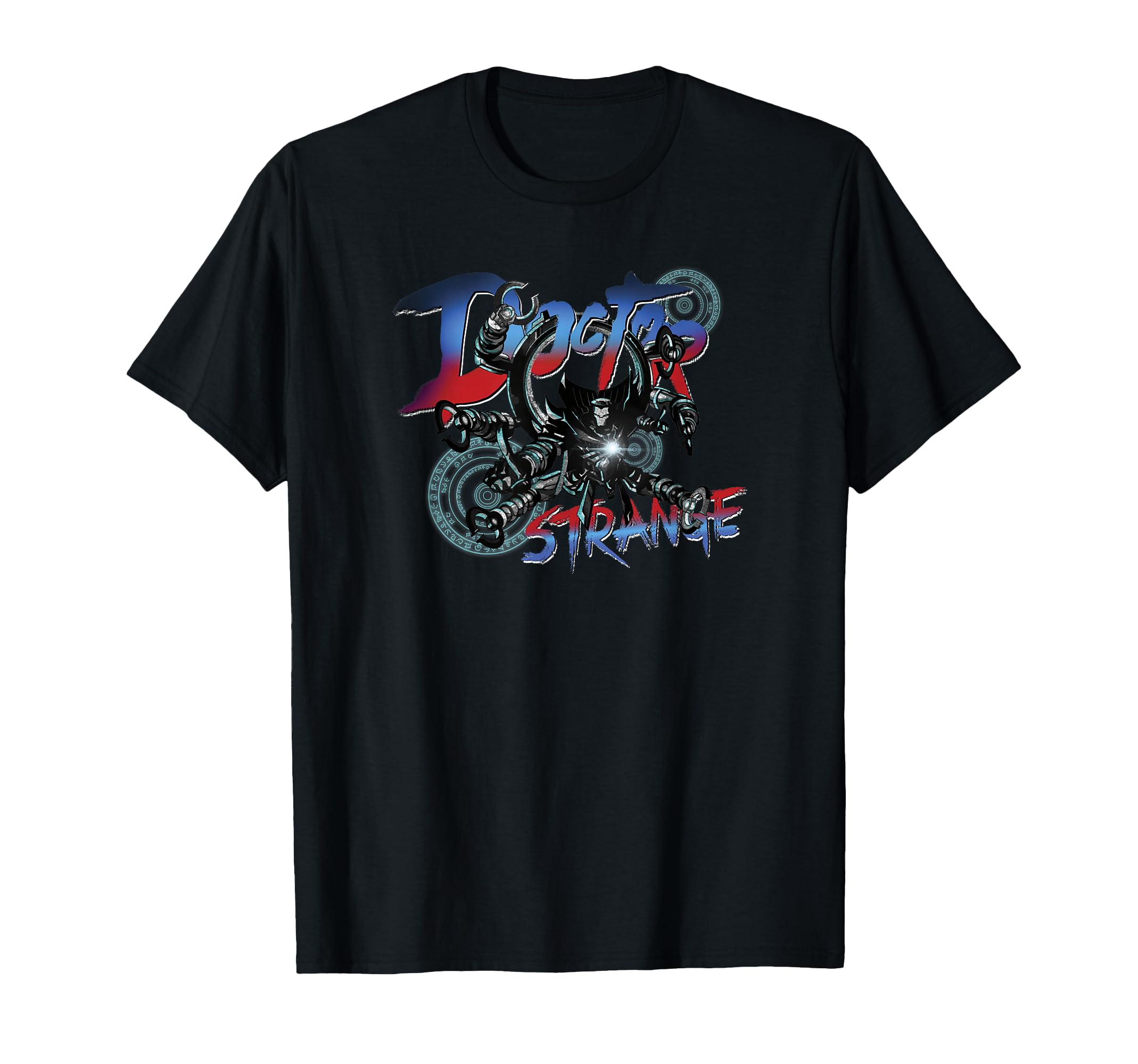 T-shirt Doctor Strange Mech Strike imprimé graphique Monster Hunter noir