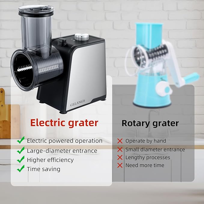 Cortador de verduras eléctrico 5 en 1 300W GELANGS miniatura 4
