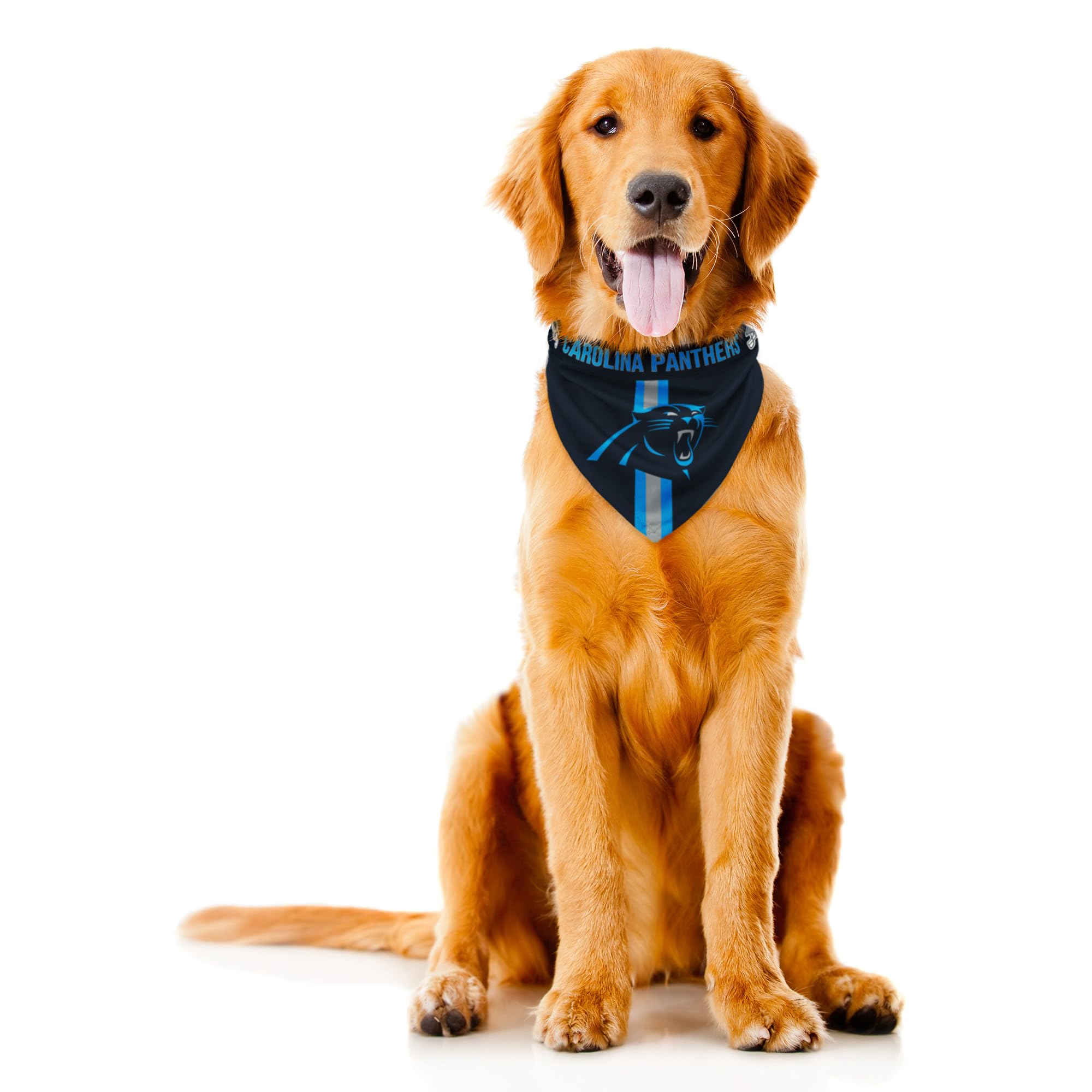Littlearth NFL Carolina Panthers Pet Bandana - Reversible, X-Small โ image 1
