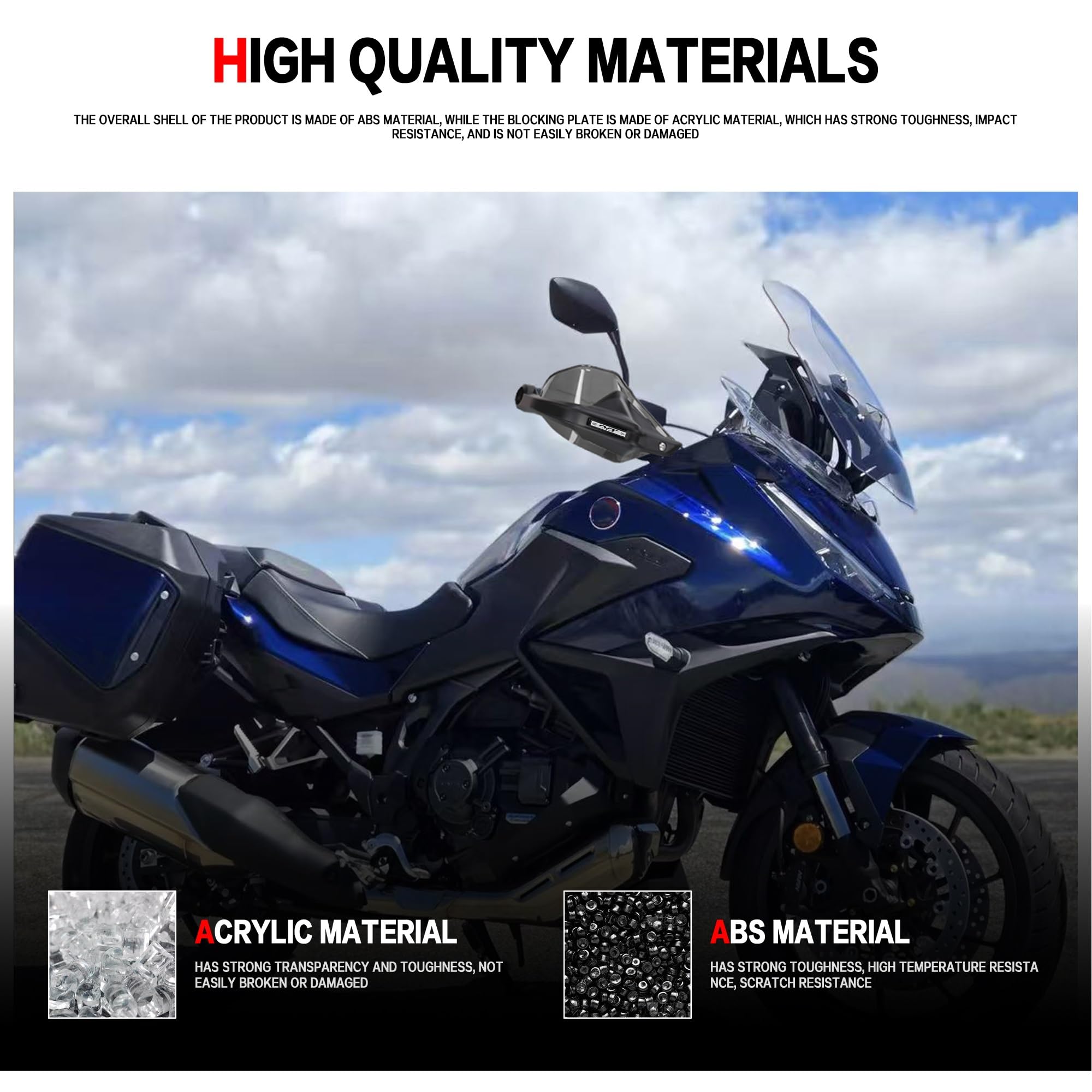 Handguards Fit Für Honda NT1100 2021-2025 Motorrad Handprotektoren Lenker Wachen Windschutzscheibe Schutz(Black and brown)