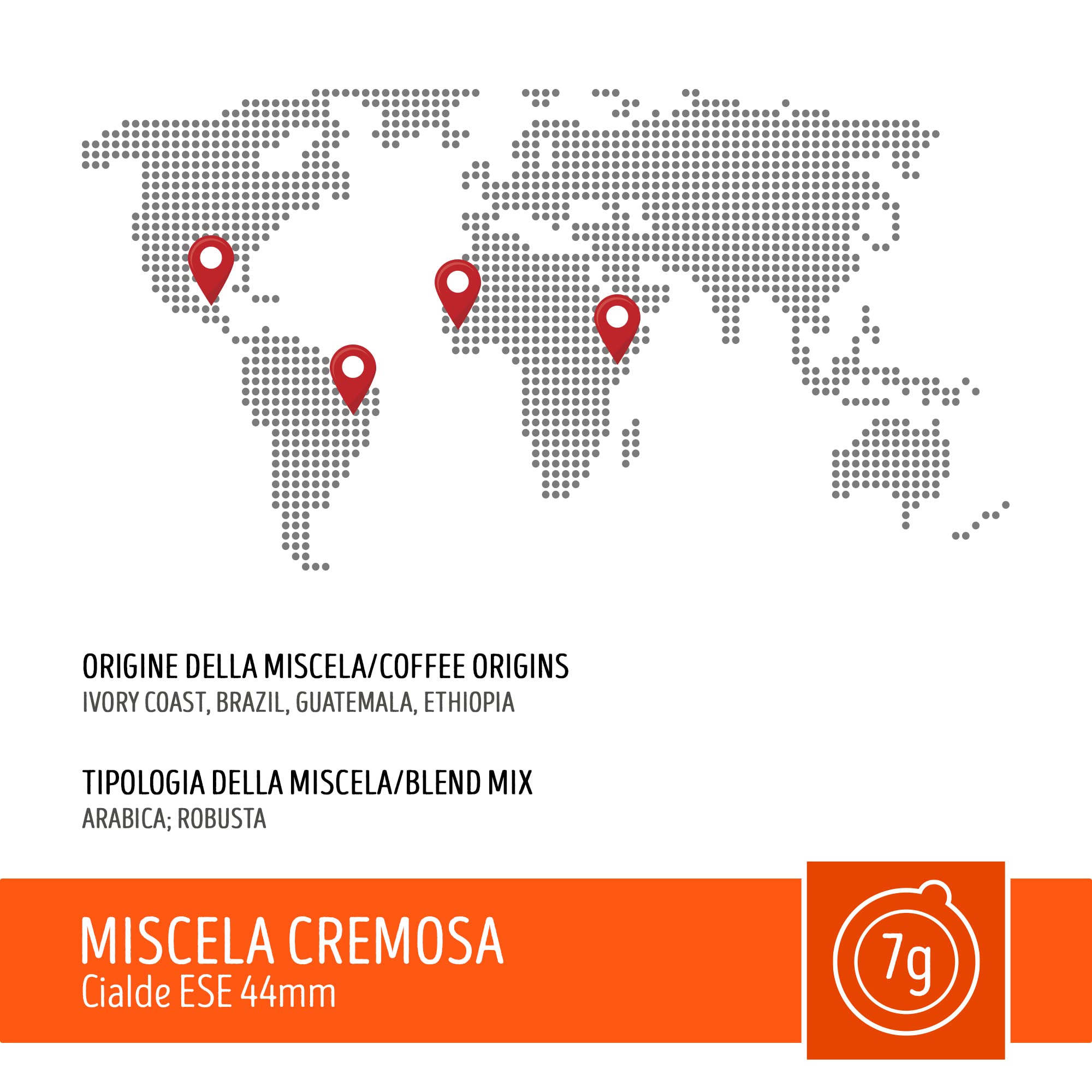 CAFFÈ TORALDO | Cialde ESE 44 | Caffè Selezionato, Tostato e Torrefatto in Italia | Eccellenza del Caffè Napoletano (300 Cialde, Miscela Cremosa)