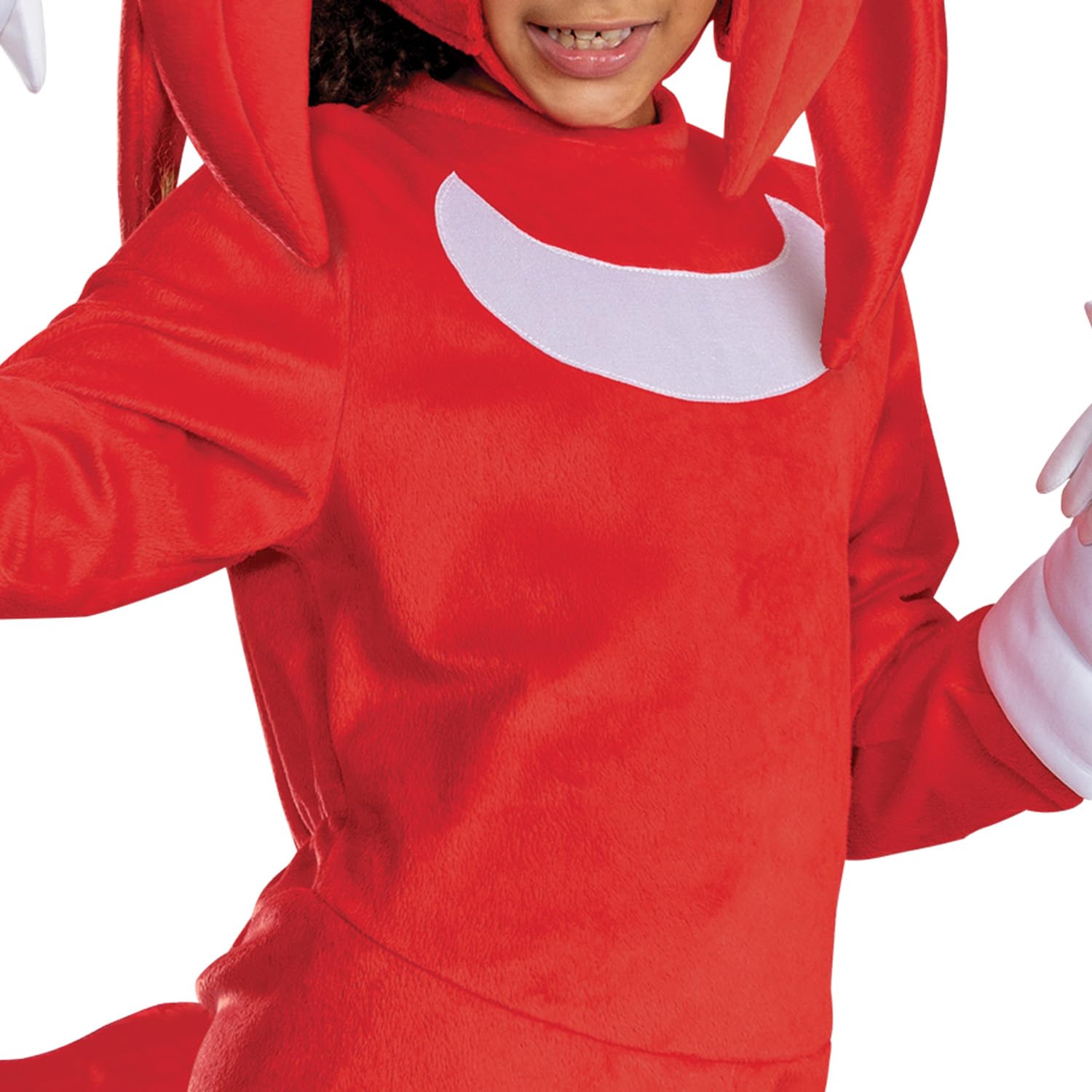 Disguise Costume di Sonic Knuckles Deluxe per bambini, costume ufficiale Sonic Movie 3, con copricapo e guanti