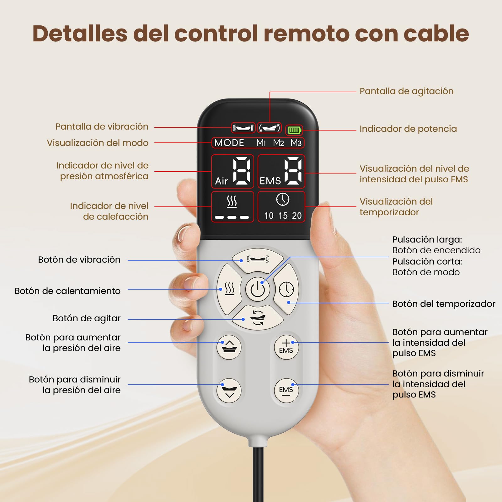 Dispositivo de Tracción Lumbar, Masajeador Inteligente para Lumbar, Alivio del Dolor de Espalda y Ciática, Estiramiento de Columna con Balanceo y Altura Ajustable, Relajación