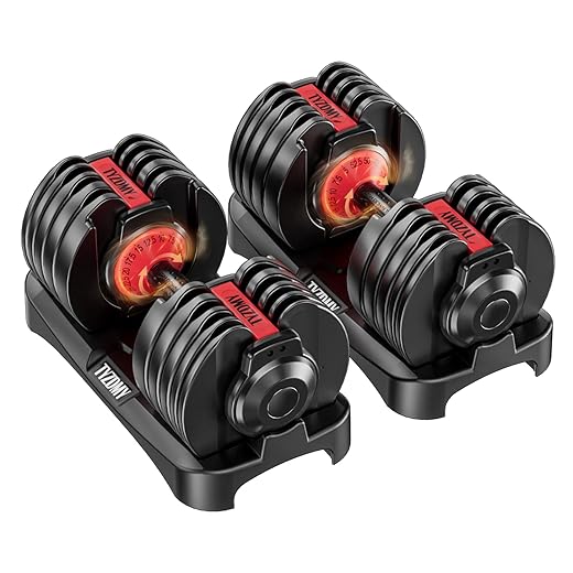 15-in-1 Adjustable Dumbbell Pair for Home