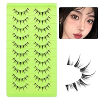 Vista 23 de outopen Pestañas postizas de visón 3D, pestañas postizas naturales y finas, 0.59 pulgadas, pestañas largas y esponjosas, herramientas de maquillaje