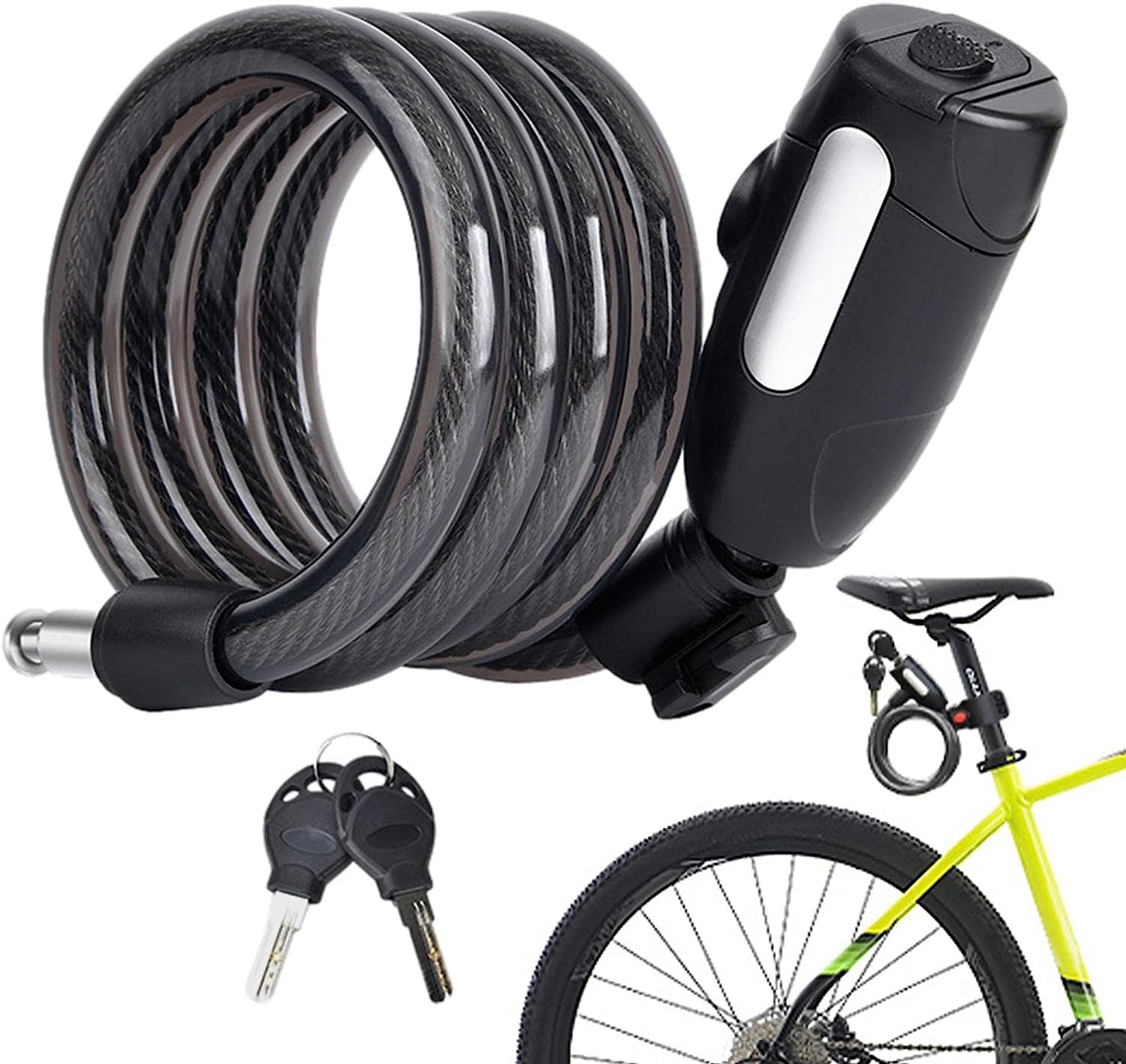 Amazon.co.jp: 自転車チェーンロック,頑丈な盗難防止自転車チェーン