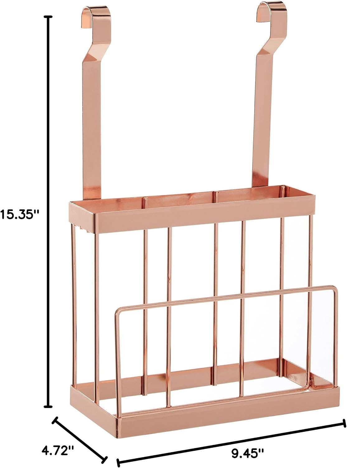 Premier Housewares Sorello Hanging Knife Storage Rack, Iron, Rose Gold, 12 x 24 x 39 cm