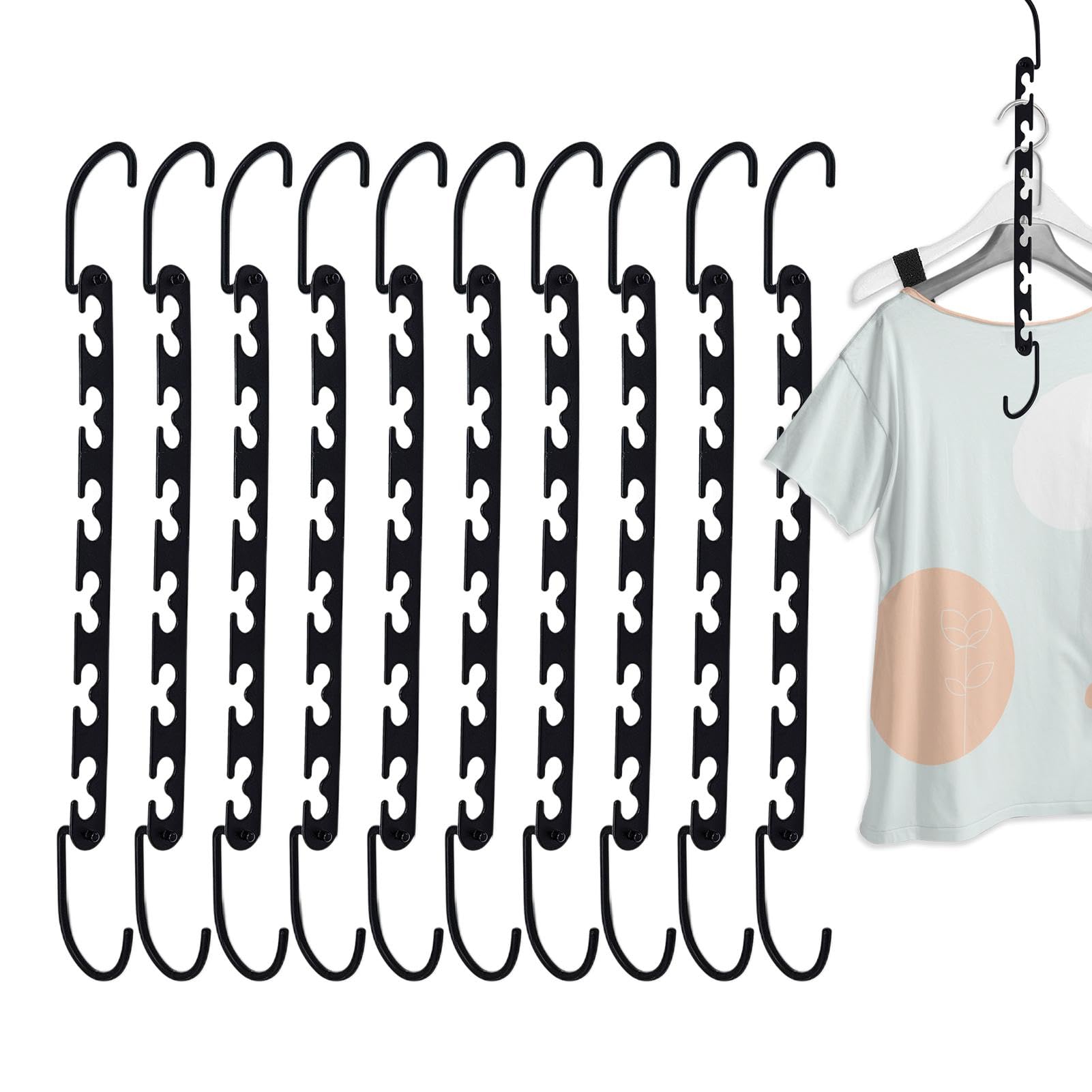Cintres en cascade pour vêtements lot de 10 cintres verticaux métalliques