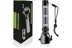 8 in 1 Multifunctional Solar LED Flashlight: Essential Gear for Emergencies