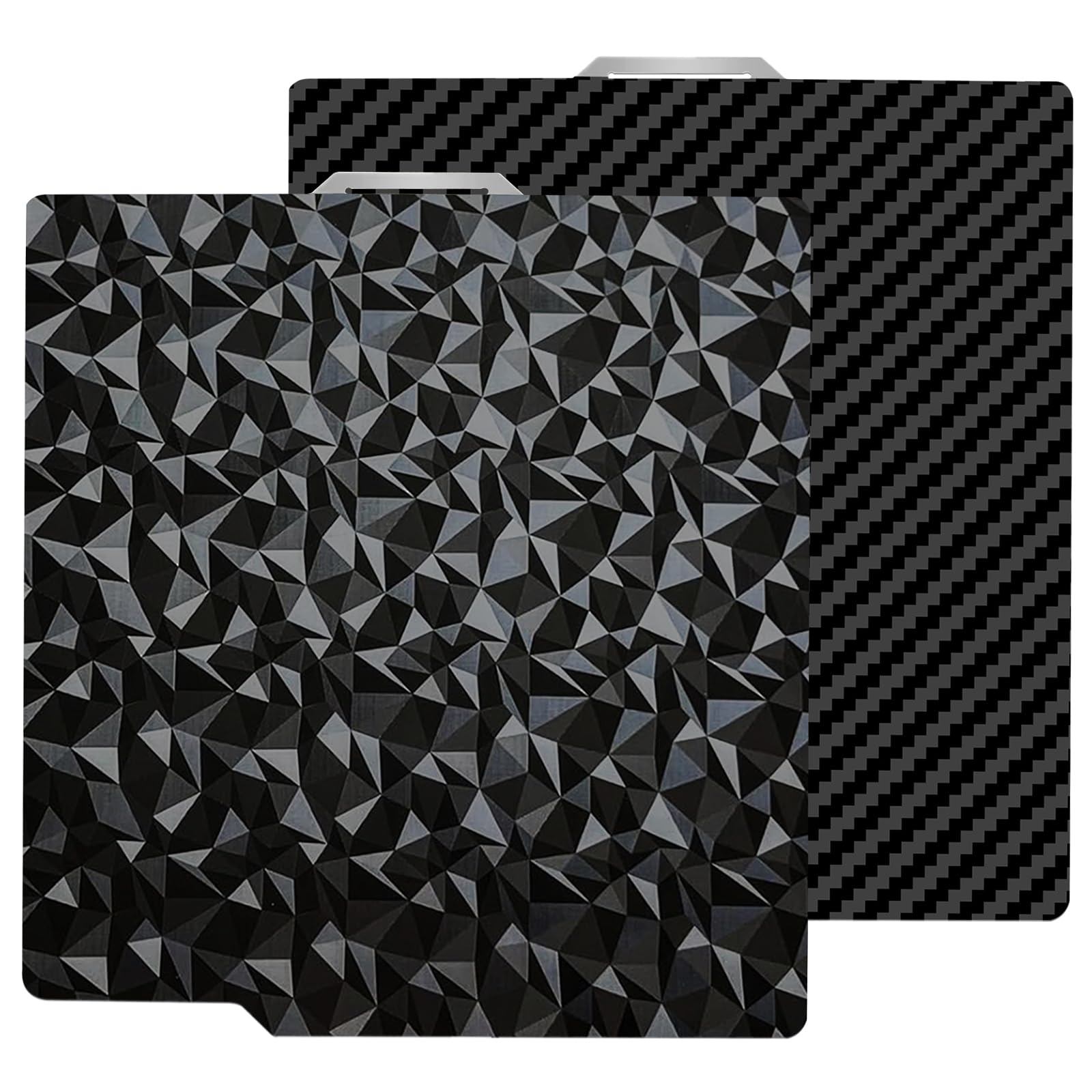HIKUDIY 257x257mm PET PEO Double Side Build Plate for Bambu Lab X1C/X1/X1E/P1P/P1S/A1, Smooth Diamond PEO+Carbon Fiber PET Spring Steel Sheet Plate for Bambu Labs 3D Printer-picture-25