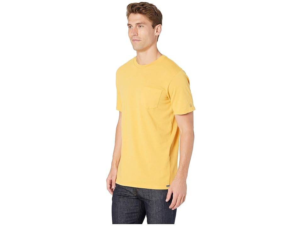 

Volcom Solid Pocket Short Sleeve Tee (Honey Gold) Men's Clothing, Yellow
