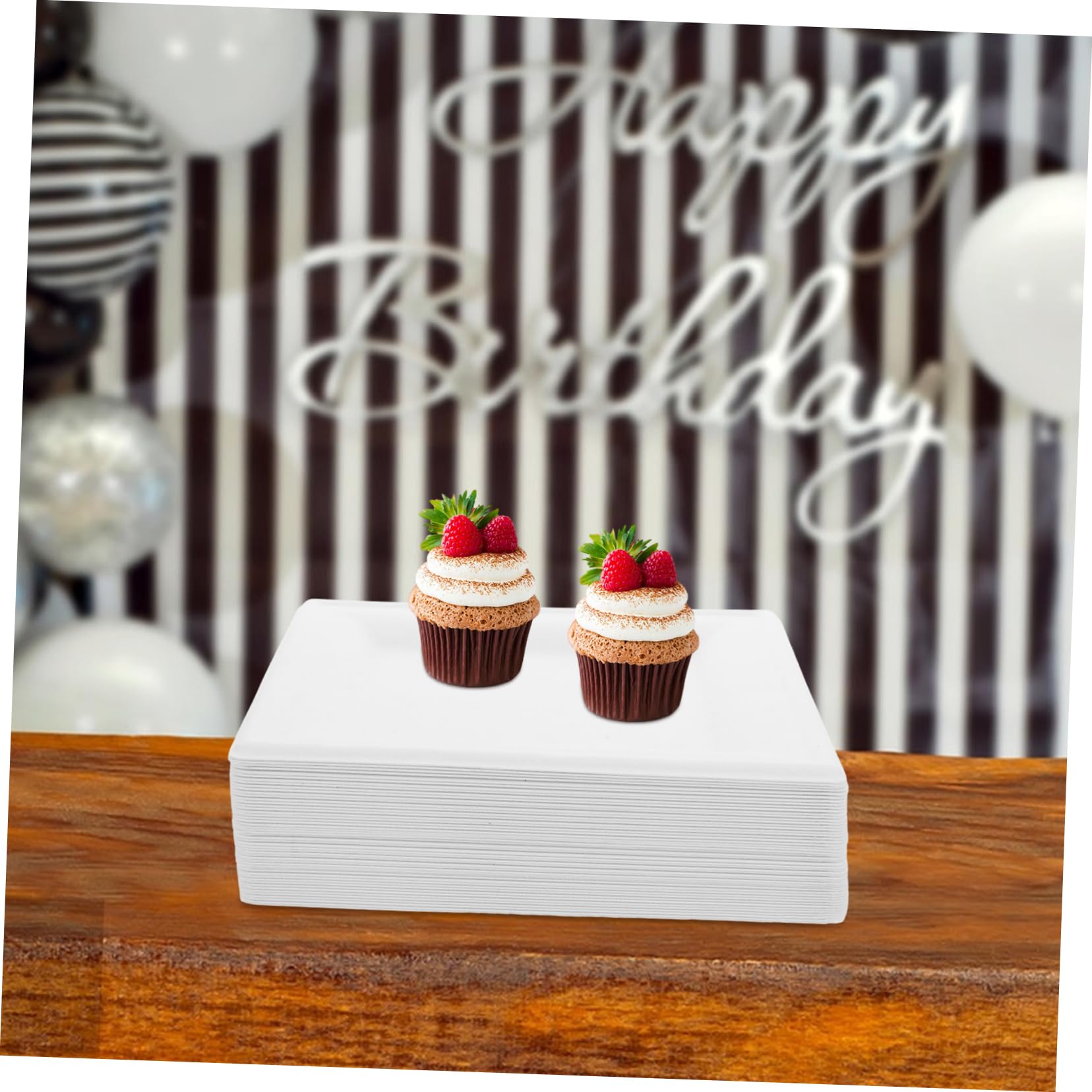 50 Pezzi Piatti Quadrati Usa e Getta Resistenti e Spessi per Feste Compleanni e Picnic Festa Elegante per e Buffet