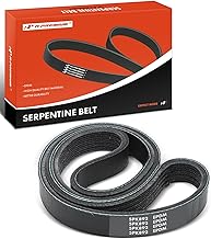 Engine Serpentine Drive Belt Compatible with Toyota, Subaru, BMW, Volvo, Autocar, Ford, Freightliner, International Harvester, Kenworth, Peterbilt, White, GMC, Porsche & Western Star Cars