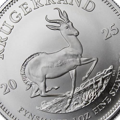 Miniatura 7 de 2023 - South Africa 1 oz Silver Krugerrand Coin Brilliant Uncirculated with Certificate of Authenticity 1 Rand Seller BU