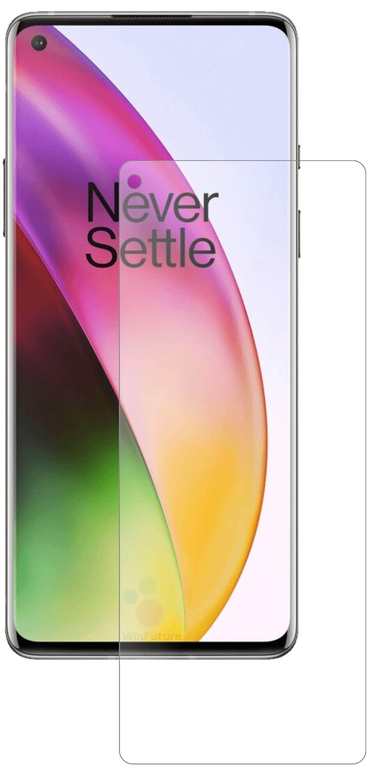 dipos I 2x Pellicola Protettiva opaco compatibile con OnePlus 8 Pro