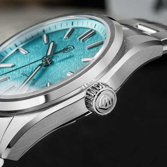 watchdives WD0003 Original Design Aventurine Men Watch VH31 Sweep Second Quartz Watch 36mm Sapphire Crystal Luxury Wristwatch 100m Waterproof