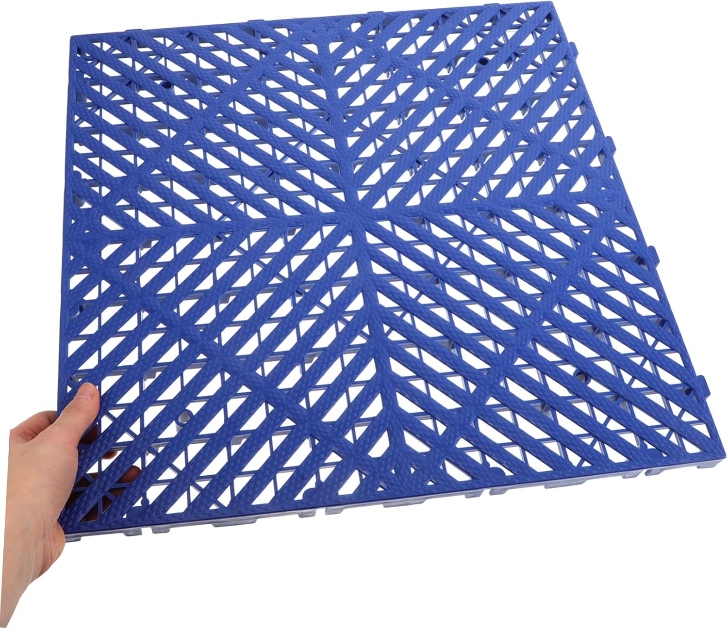 Alipis Non-Slip Drainage Mats Pool Spa Drainage Mat Car Wash Shop Garage Floor Tiles