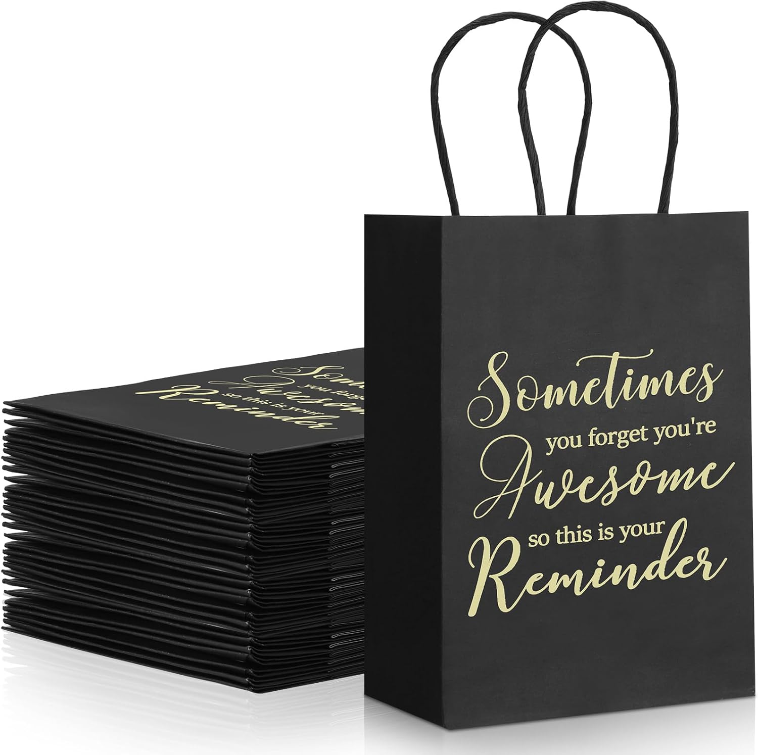 Jetec 50 Pcs Thank You Paper Gift Bags Employee