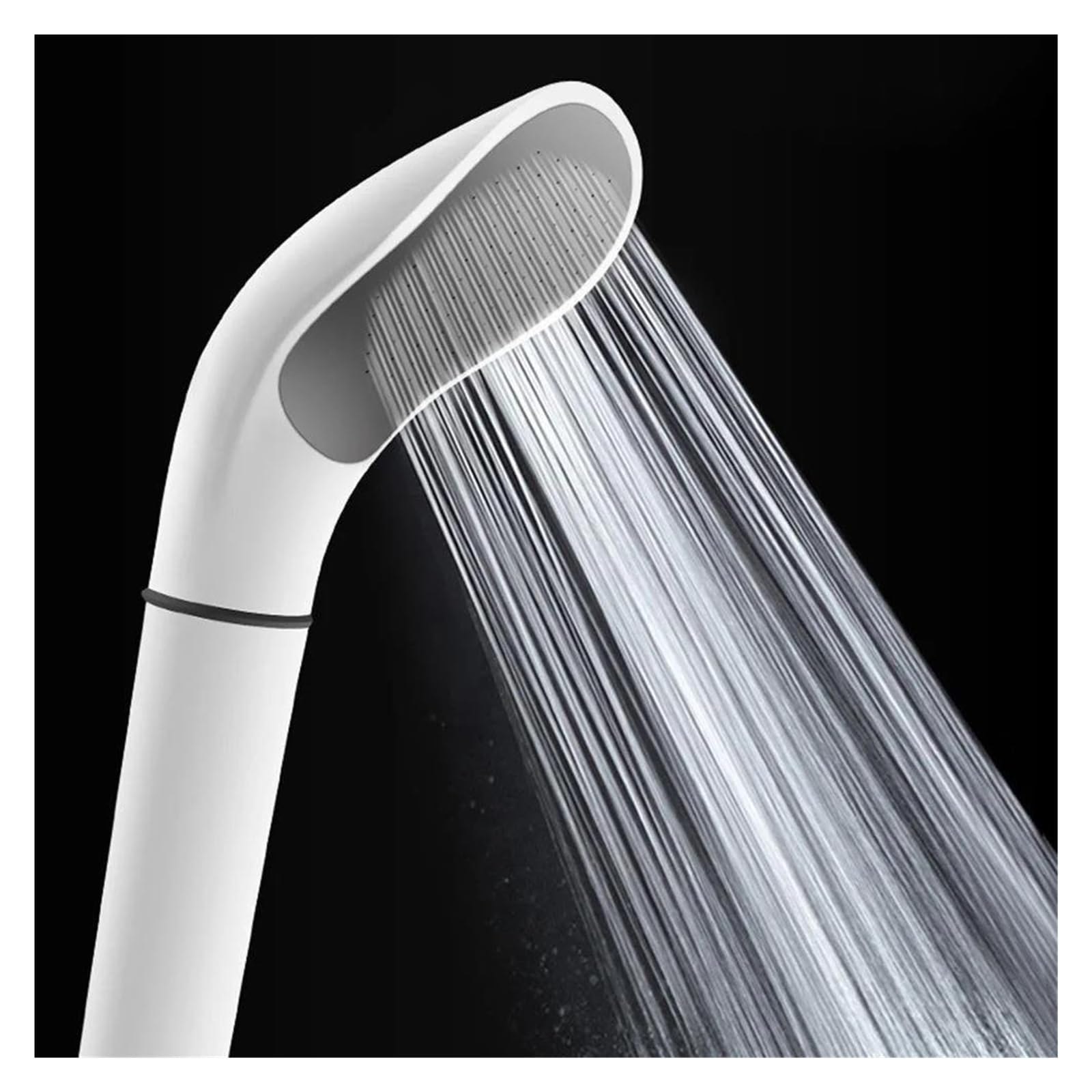 Soffione doccia a pioggia a pressione, soffione doccia bianco, ugello filtro per risparmio idrico, alta pressione, risparmio idrico(WHITE)