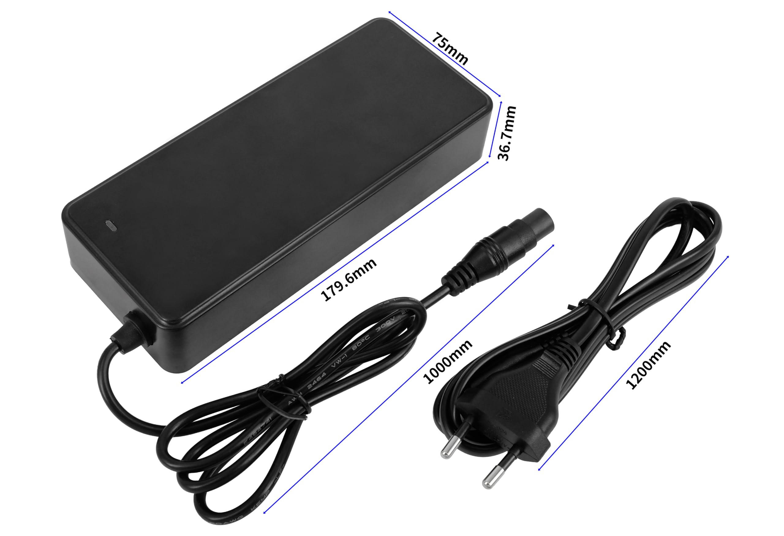 PowerSmart Caricatore di ricambio da 2 A, 53,6 V, per Xiaomi 4 Pro Max, 5 Max, 6 Ultra