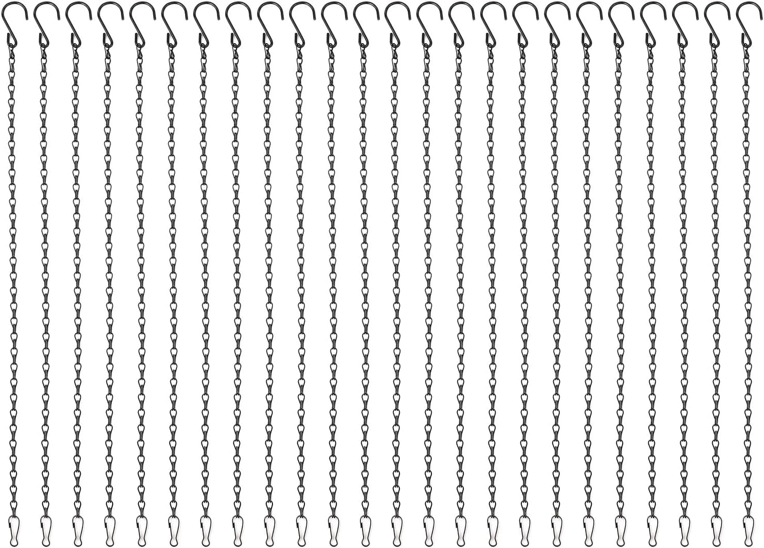 Tim Tim Agro 24 Pack 19.7 Inches Hanging Chains Garden Plant Hangers for Bird Feeders, Planters, Billboards, Lanterns and Ornaments-image-18