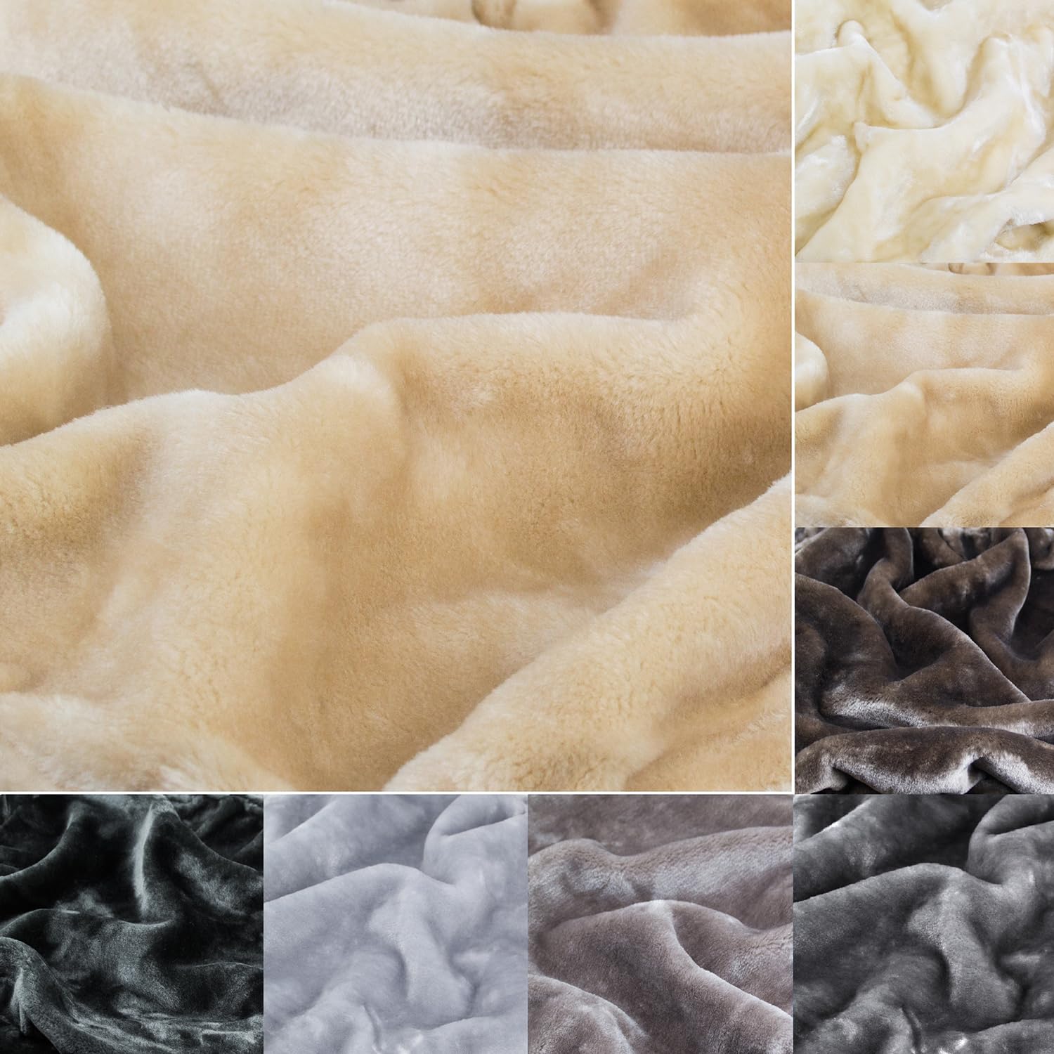 Kratzbaumland Edelplüsch für Kratzbäume (420g/m) 150 cm Rollenbreite (versch. Farben/Längen): Stofffarbe - beige, Länge - 6,0 Meter