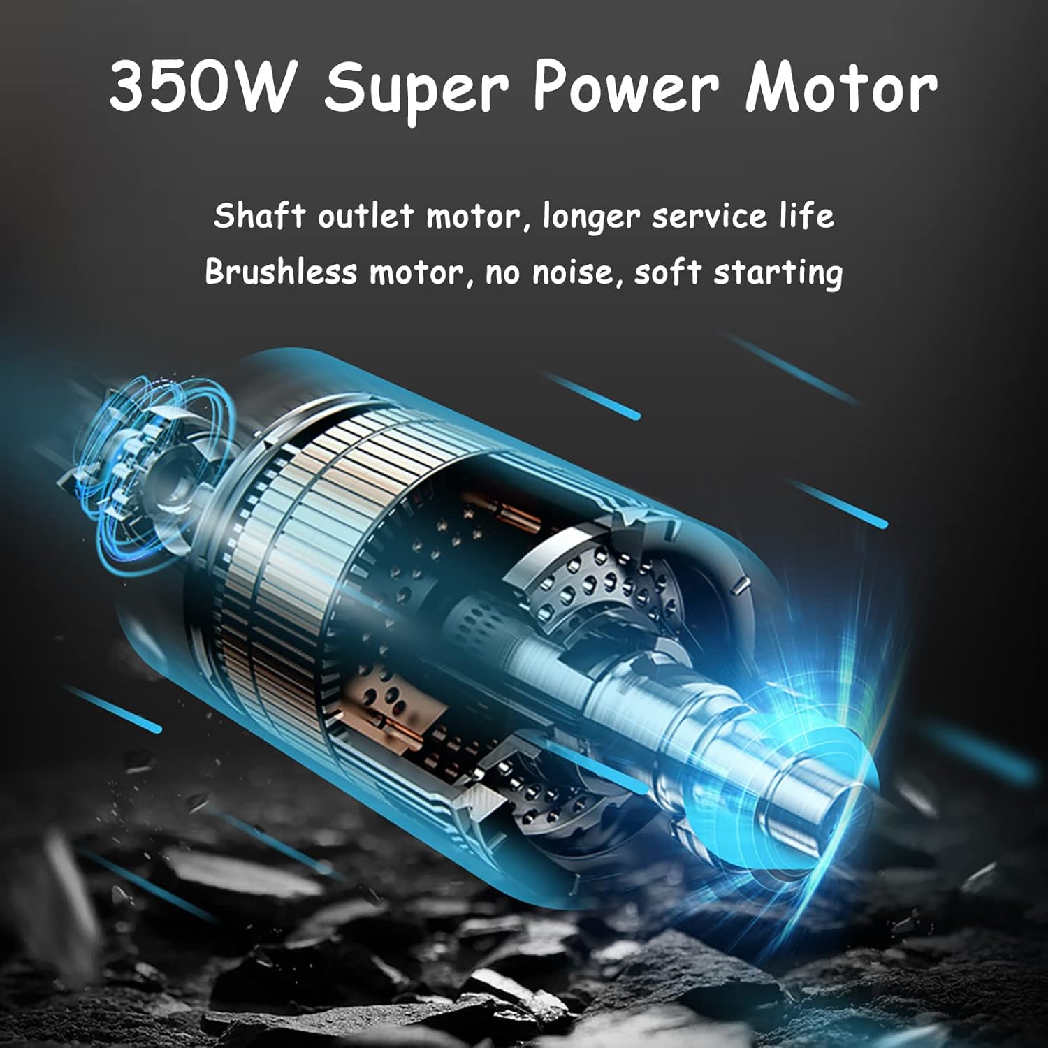 72mm Hub Motor Skateboard, 350W Electric Skateboard Brushless Hub Motor Reverse DIY Brushless Hub Motor Kit for Replacement Part Wheel Skateboarding Equipment