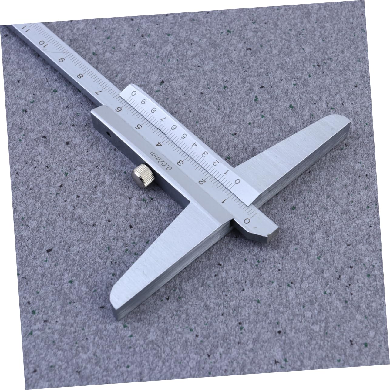TOPPERFUN Depth Measuring Tool 0-150mm Depth Gauge Caliper Accurate Depthometer Etched Graduations for Easy Reading