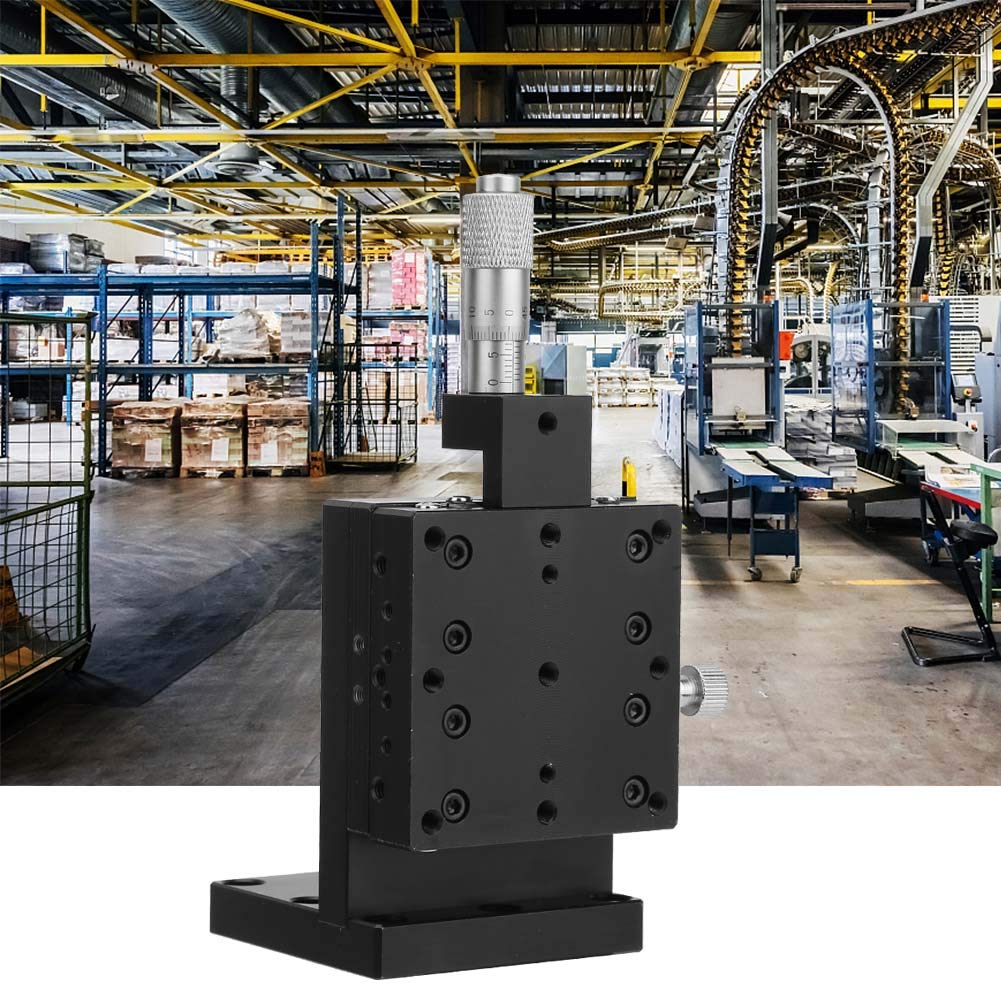 SEMZL60-ACR Plataforma de Recorte de Mesa Deslizante Manual Guía de Rodillos Cruzados de Etapa Lineal 60 * 60 Mm para Equipos de Producción de Pantalla Táctil Capacitiva