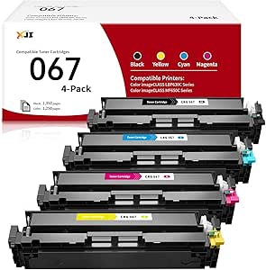Compatible Toner Cartridge Set For Canon 067 & 067H - High Yield For LBP633Cdw, MF656Cdw Printers