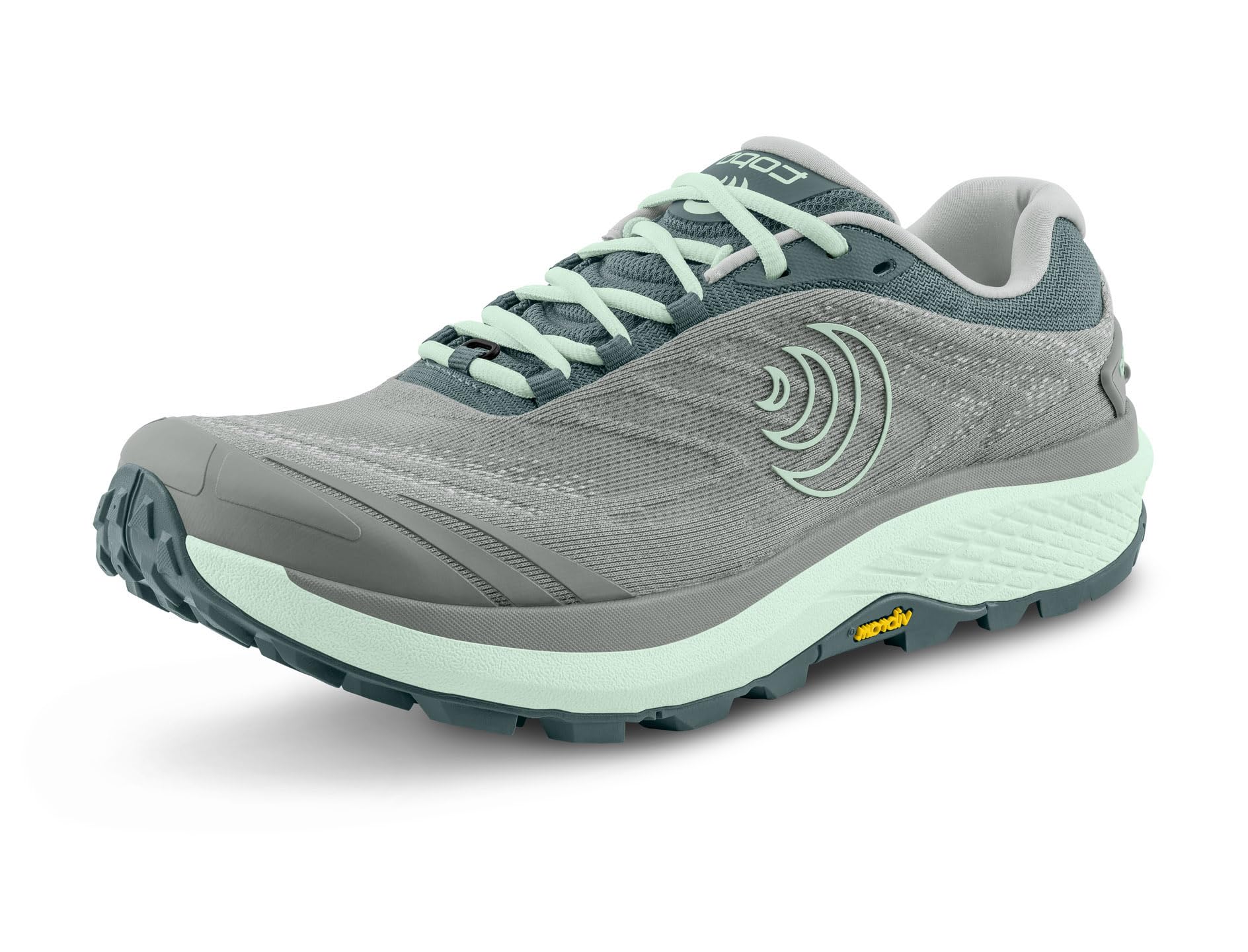 Topo Athletic Women's Pursuit 2 - Lightweight 0MM Drop Laced Running Shoes, Athletic Shoes for Trail Running Grey/Mint