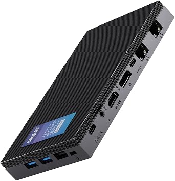 MeLE QuieterDL Fanless Mini PC N150 2.5Gb Dual LAN 16GB 512GB SSD Computer | up to 3.6GHz, USB-C, 4K HDMI, DP1.4, Triple Display, 24/7 Stability, Auto Power On, Wake on LAN, VESA, Low Power Consumption