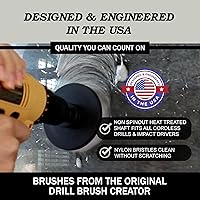 Vista 13 de Drillbrush Accesorios para barcos – Kit de limpieza de kayak – Kit de cepillo de limpieza de barco – Accesorio de cepillo de fregado marino