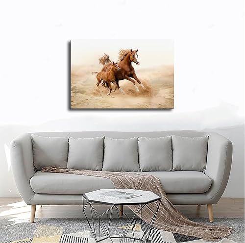 Miniatura 4 de Fyzuf Póster de caballo salvaje con retrato moderno de animales, póster de lienzo para decoración de dormitorio, paisaje deportivo, oficina,