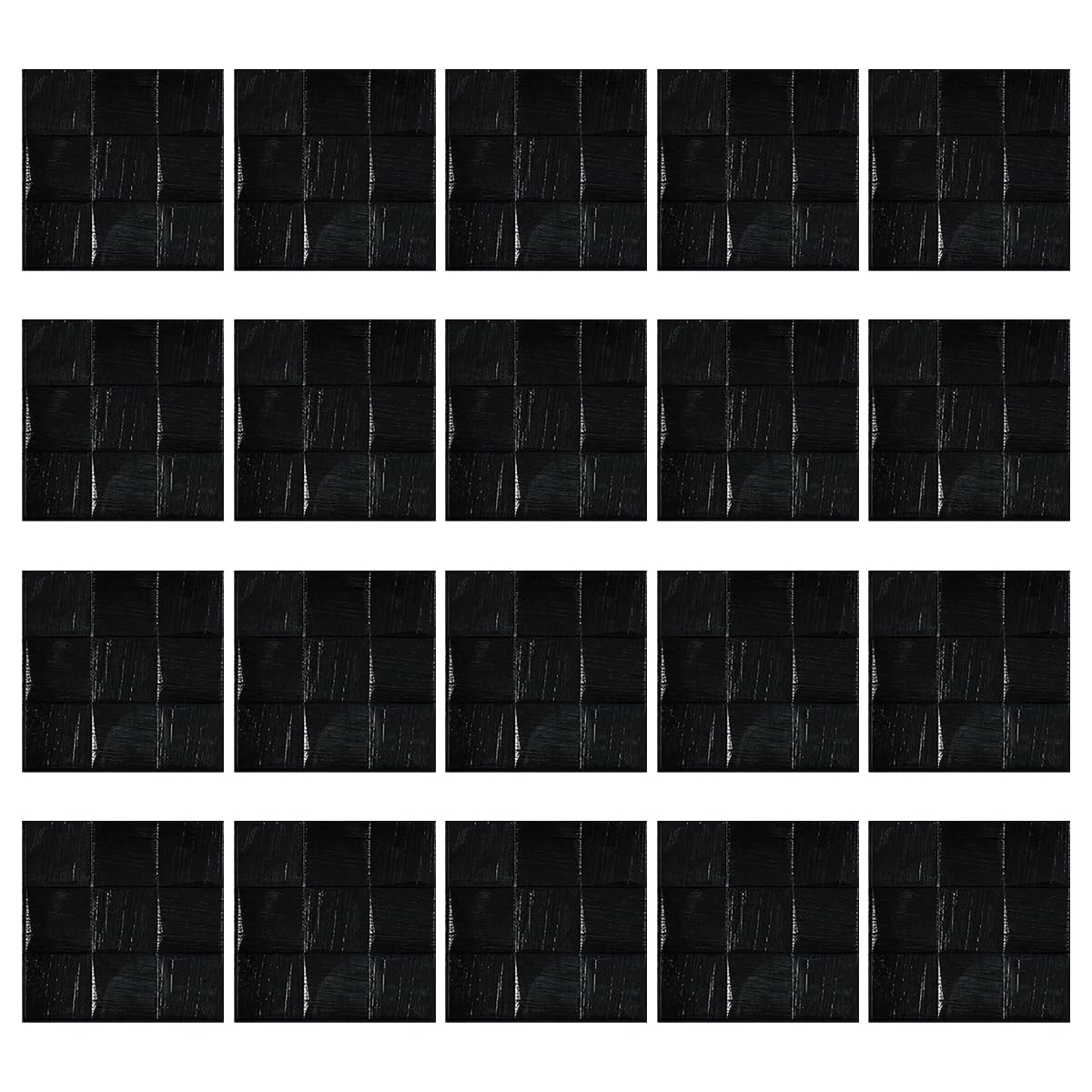 Papier peint 3D amovible autocollant noir pour cuisine et salon