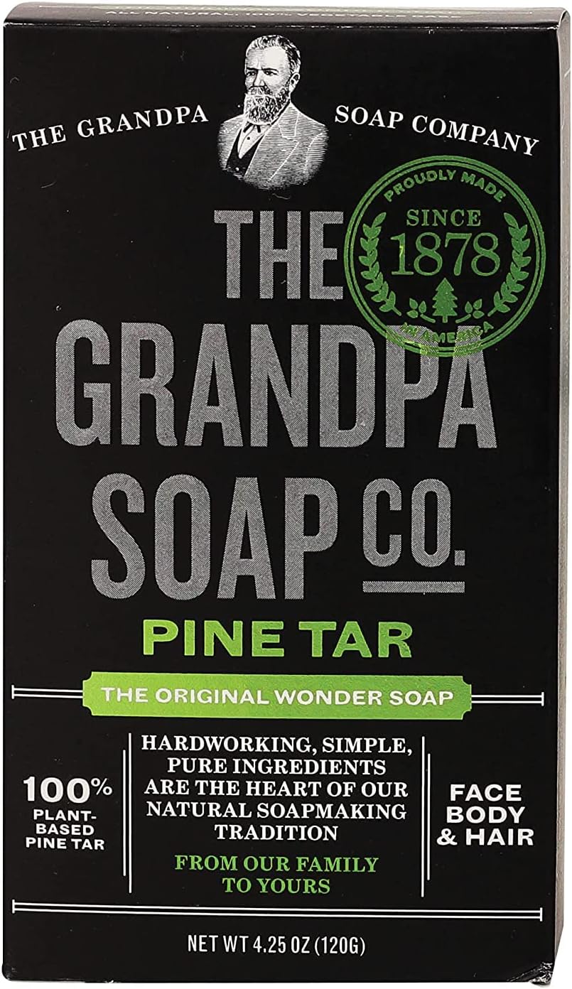 Grandpa's Pine Tar Soap 4.25 Ounce (Pack of 2)