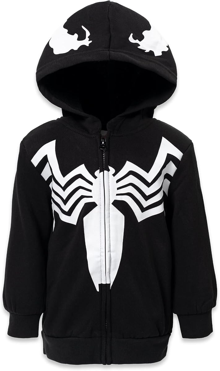 Marvel Spider-Man Cosplay Forro polar Sudadera con capucha y cremallera Niño pequeño a grande