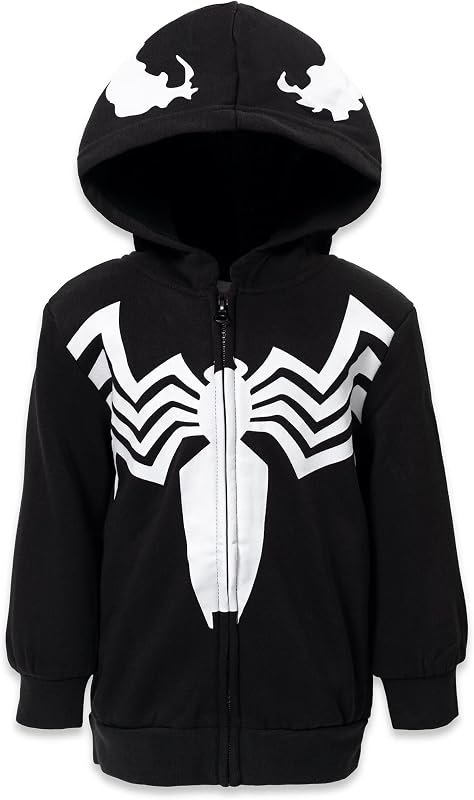 Marvel Spider-Man Cosplay Forro polar buzo con capucha y cremallera Niño pequeño a grande