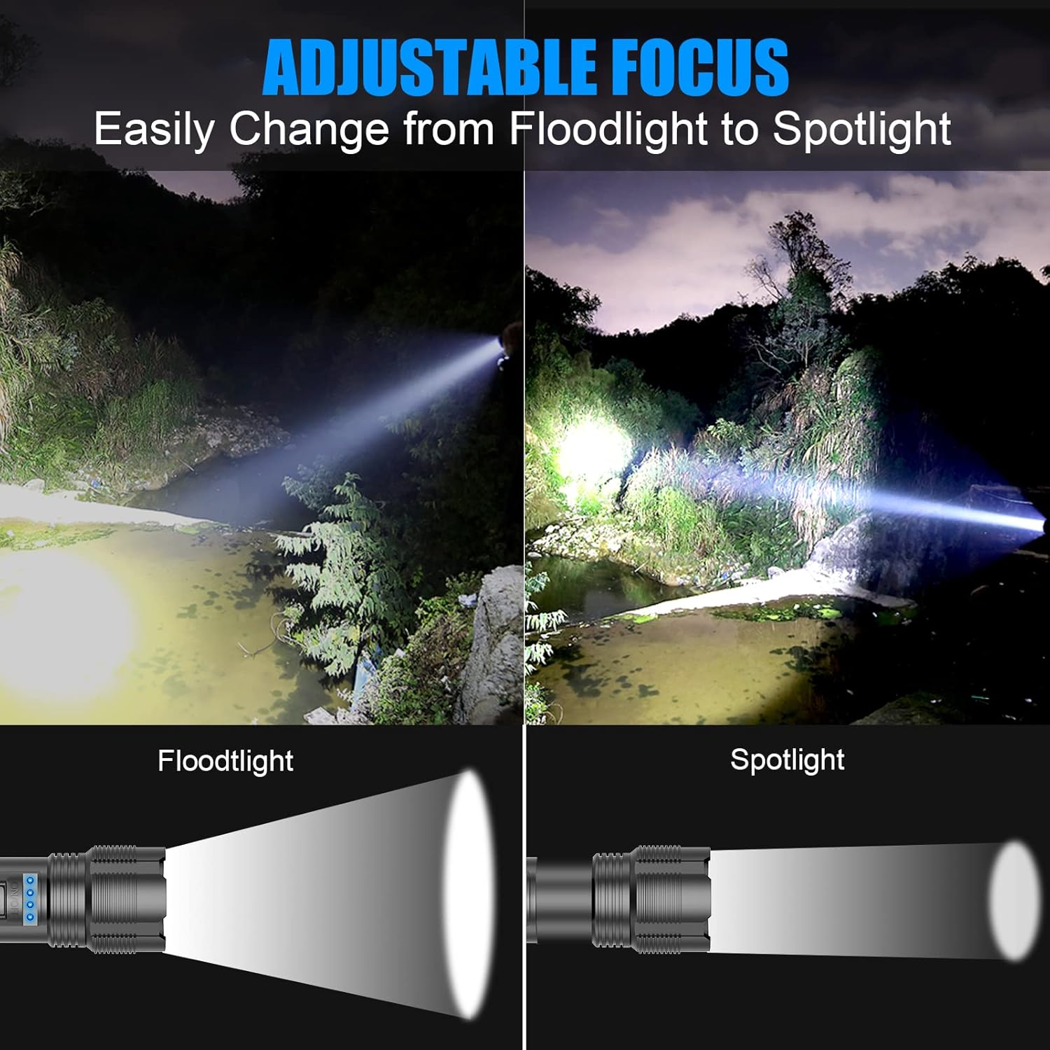 Flashlights Rechargeable Tactical Flashlight Waterproof Photo