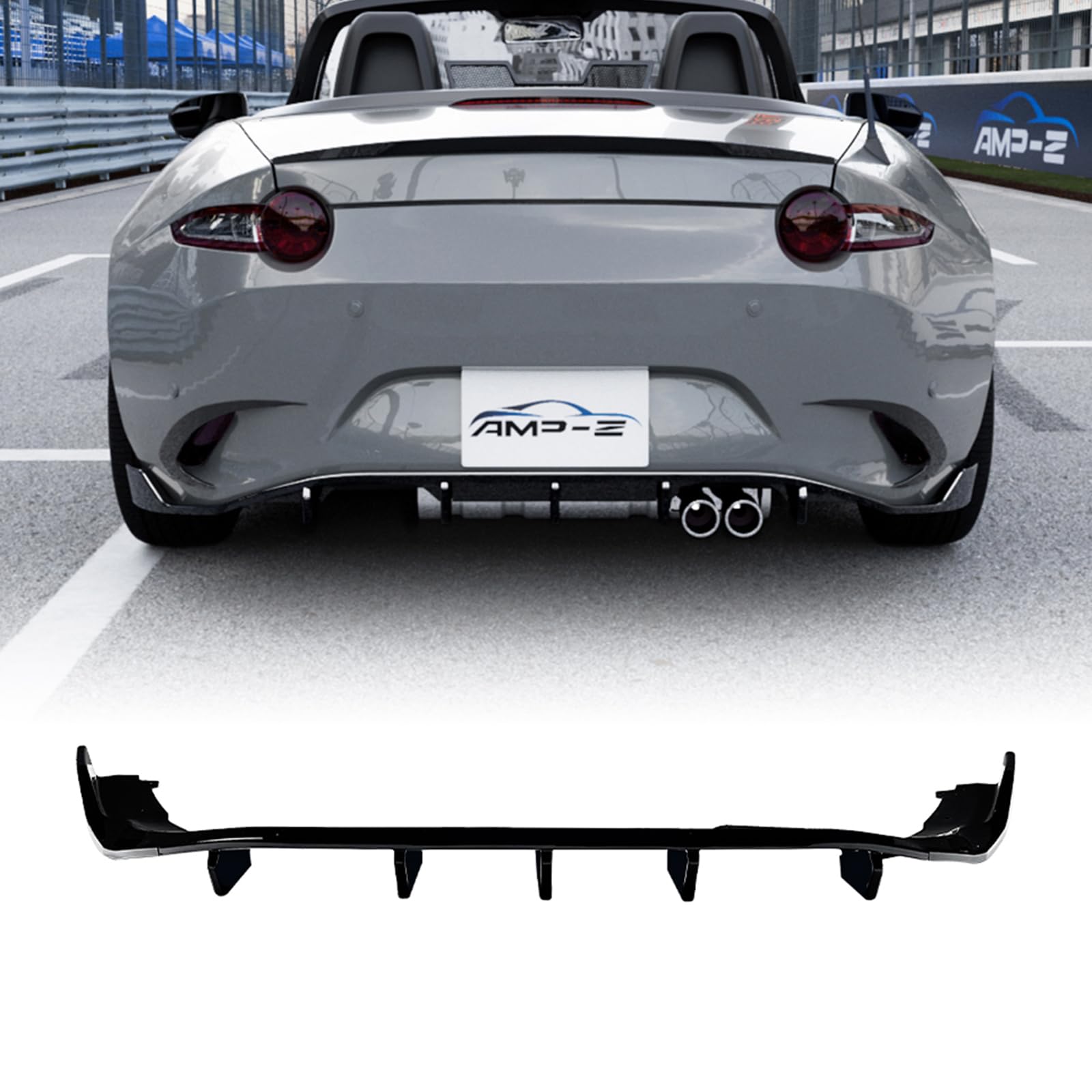 Diffusore paraurti posteriore per Mazda MX-5 Miata ND 2016-2026 Bodykit nero