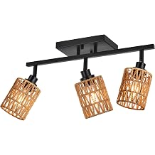 MELUCEE 3 Light Track Lighting Fixtures Ceiling with Rotatable Light Head