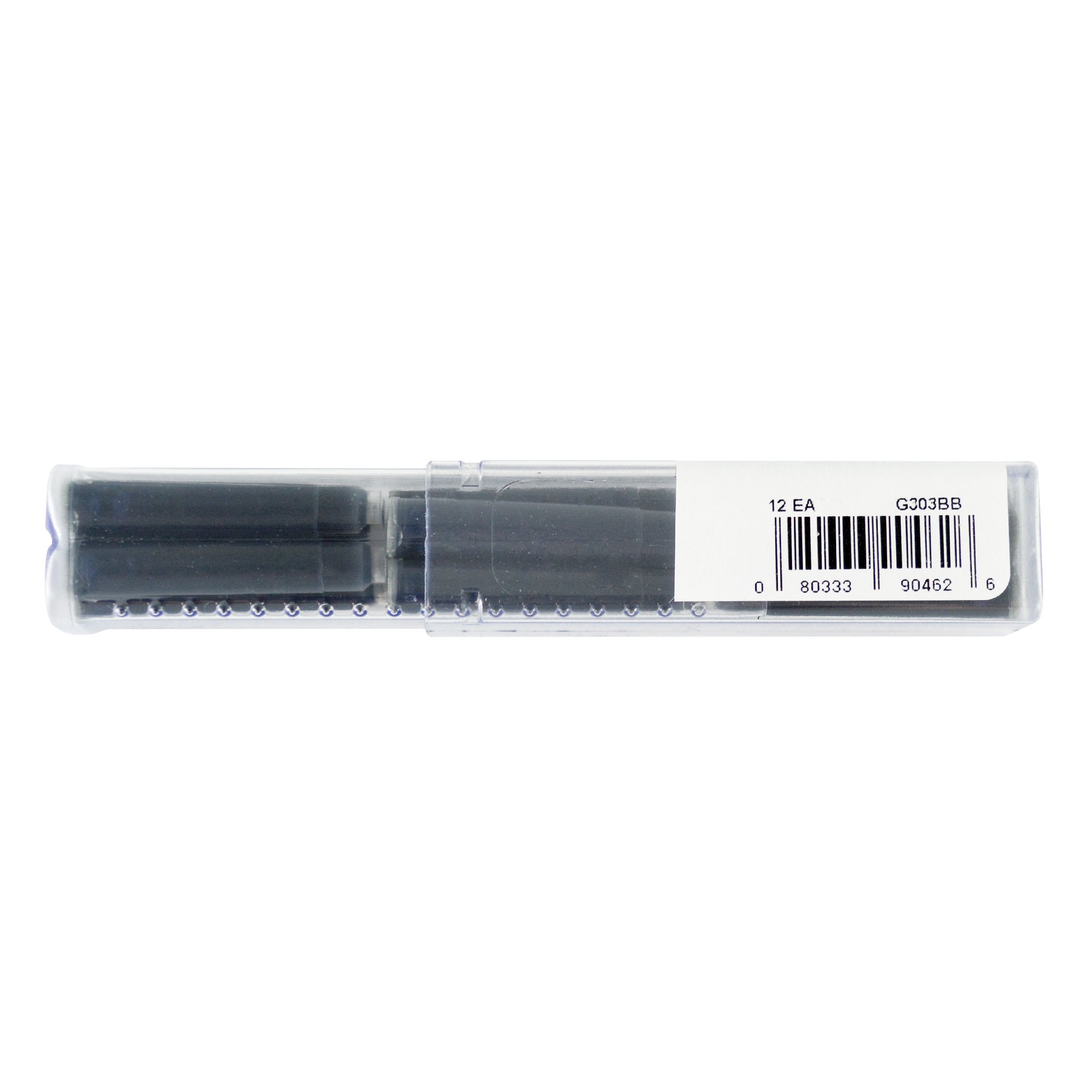 Monteverde Standard Ink Cartridge, Blue/Black, 12 Pack (G303BB)