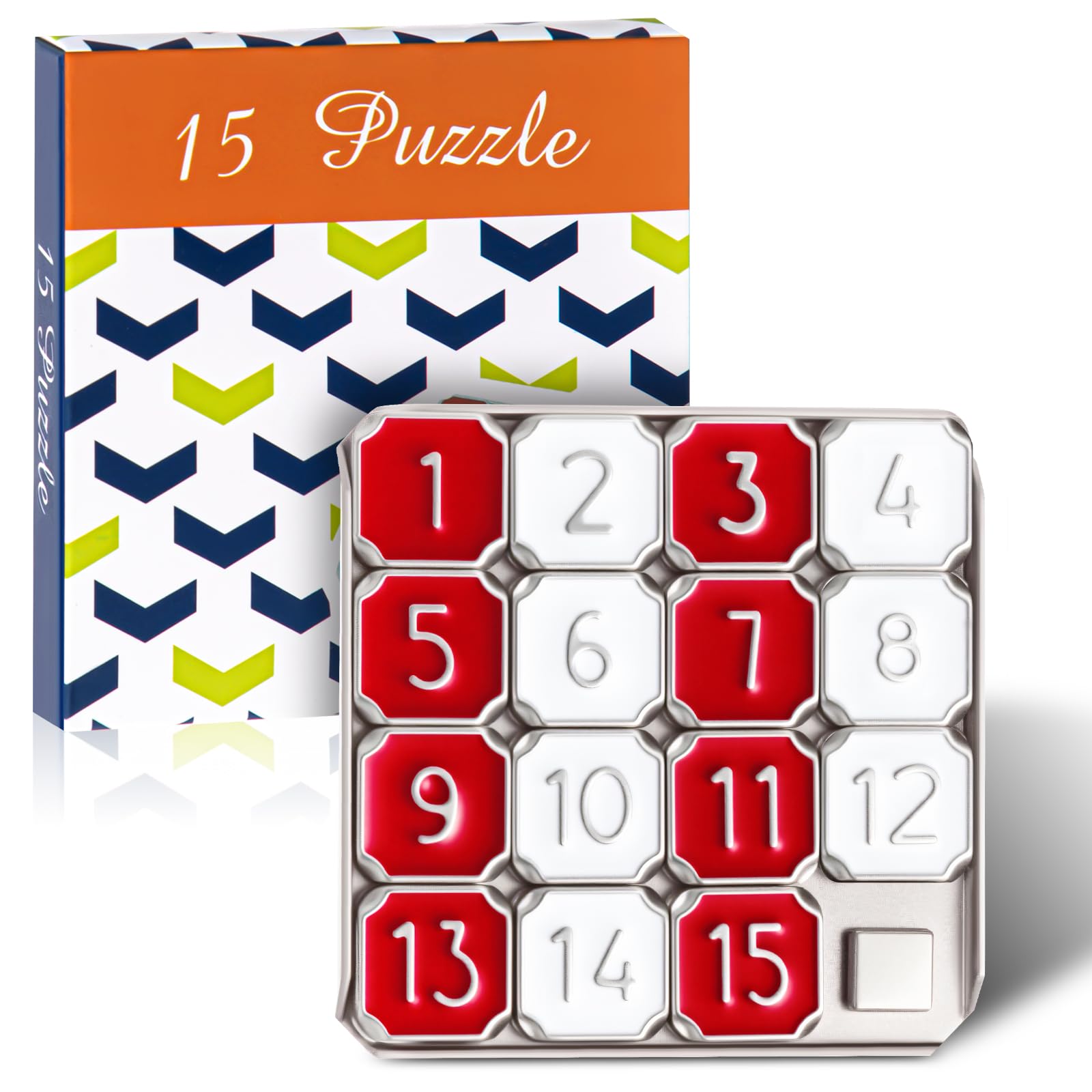 ＨaHa　2mm✖️15 Amazon.com: VioraWhite 2 Pack Metal Number Slide 15 Puzzle Red and
